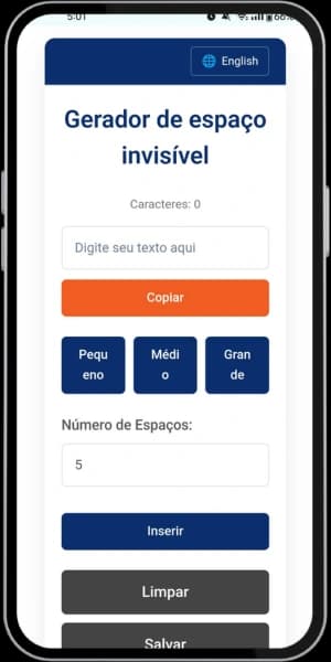 Cópia Espaço necessário